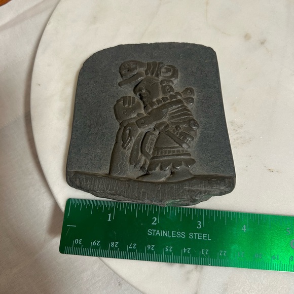 Mayan hand carved slate figurines by Garcia Sisters- vintage and RARE - Picture 11 of 12